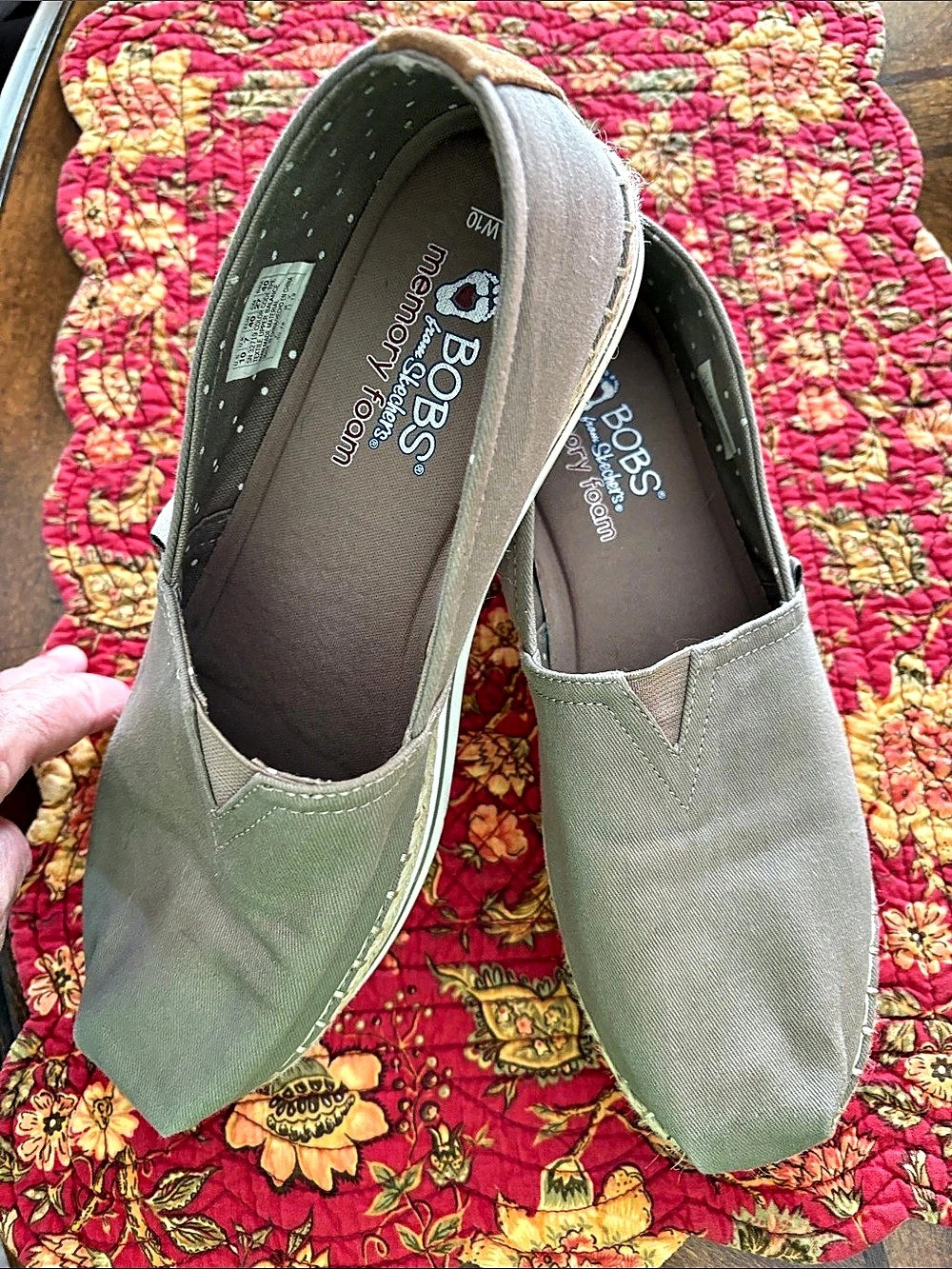 BOBS Breeze Memory Foam by Skechers Taupe US 10W